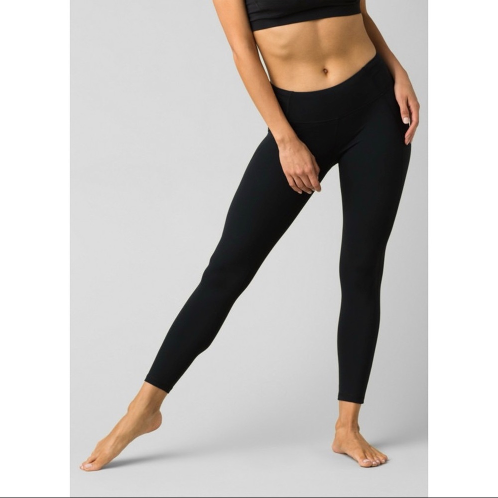 New prAna Momento 7/8 Yoga Leggings Size S Black